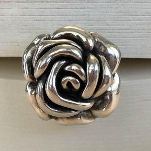 Sterling Silver Large Rose ring